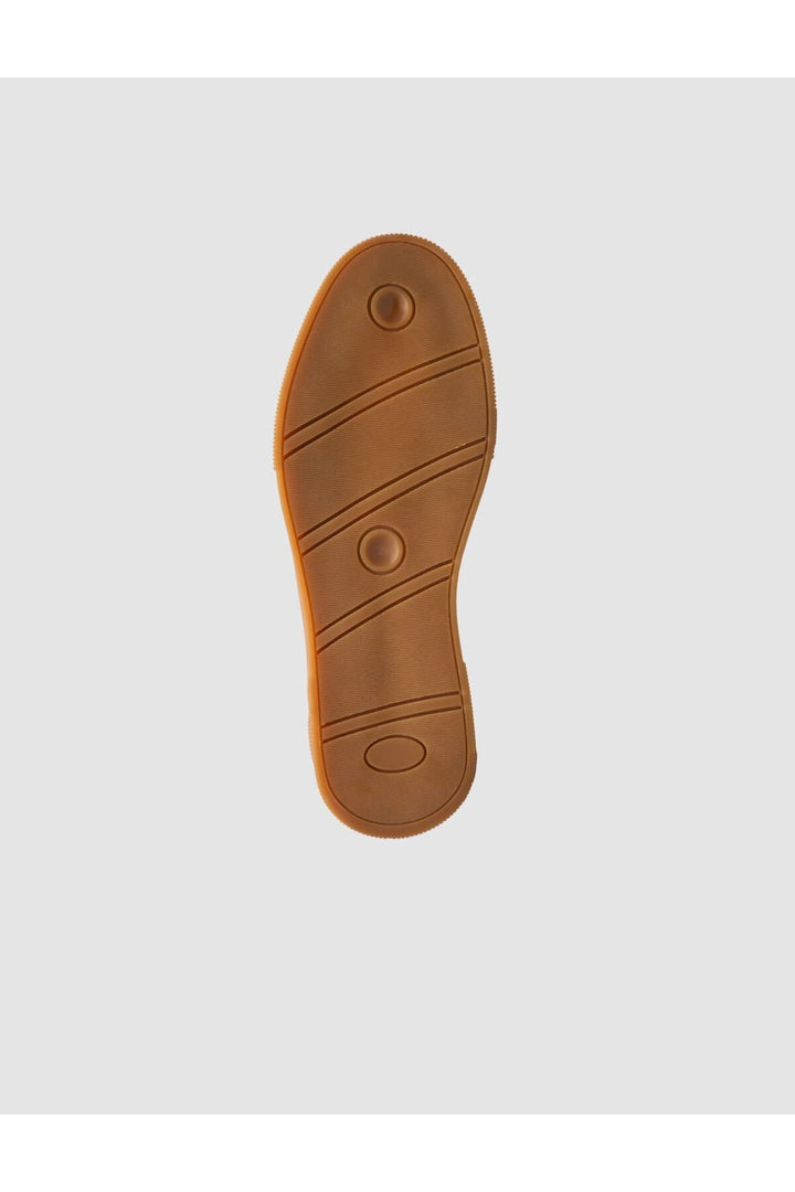 Cabani Shoes Sneaker pour homme en cuir bleu marine à lacets avec semelle marron. - Bleu marine