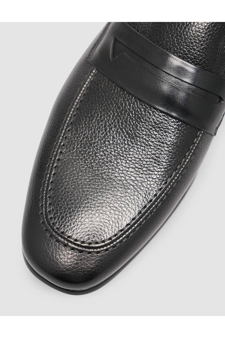 Cabani Shoes %100 Cuir véritable Noir Homme Classique Loafer - Noir