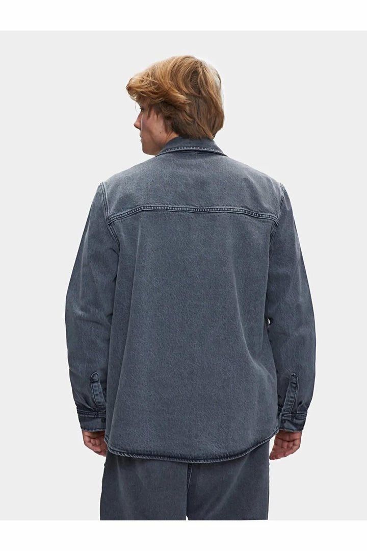 LTB Chemise en jean pour homme Aıdan Neıko Wash - Gris