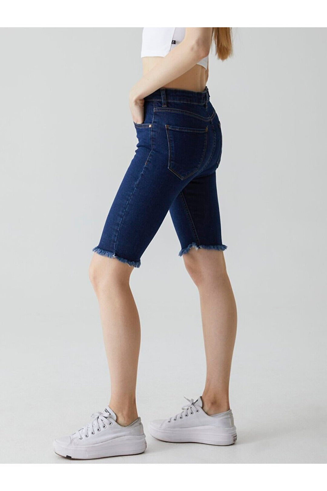 LTB Jean taille haute Galena Slim Fit Bermuda