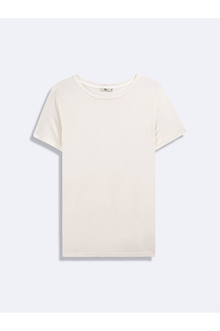 LTB T-shirt blanc à manches courtes Zero Collar Pressure