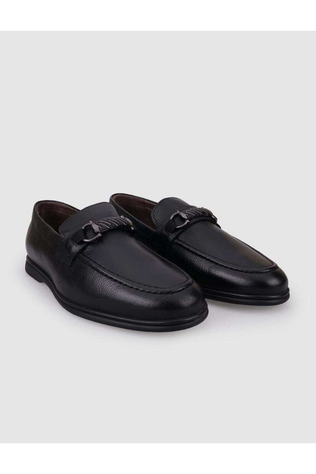 Cabani Shoes Chaussures de ville pour hommes en cuir véritable avec boucle noire - Multicolore