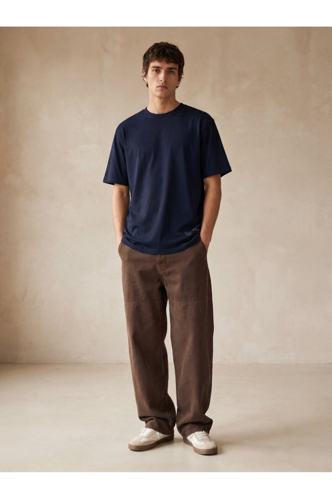 LTB T-shirt bleu marine à imprimé minimaliste en bas - Bleu marine