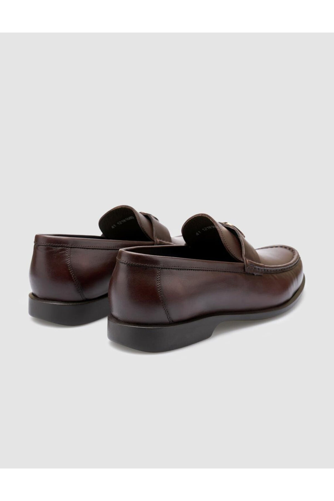 Cabani Shoes Chaussures de ville pour hommes en cuir véritable marron avec boucle à 100%. - Marron