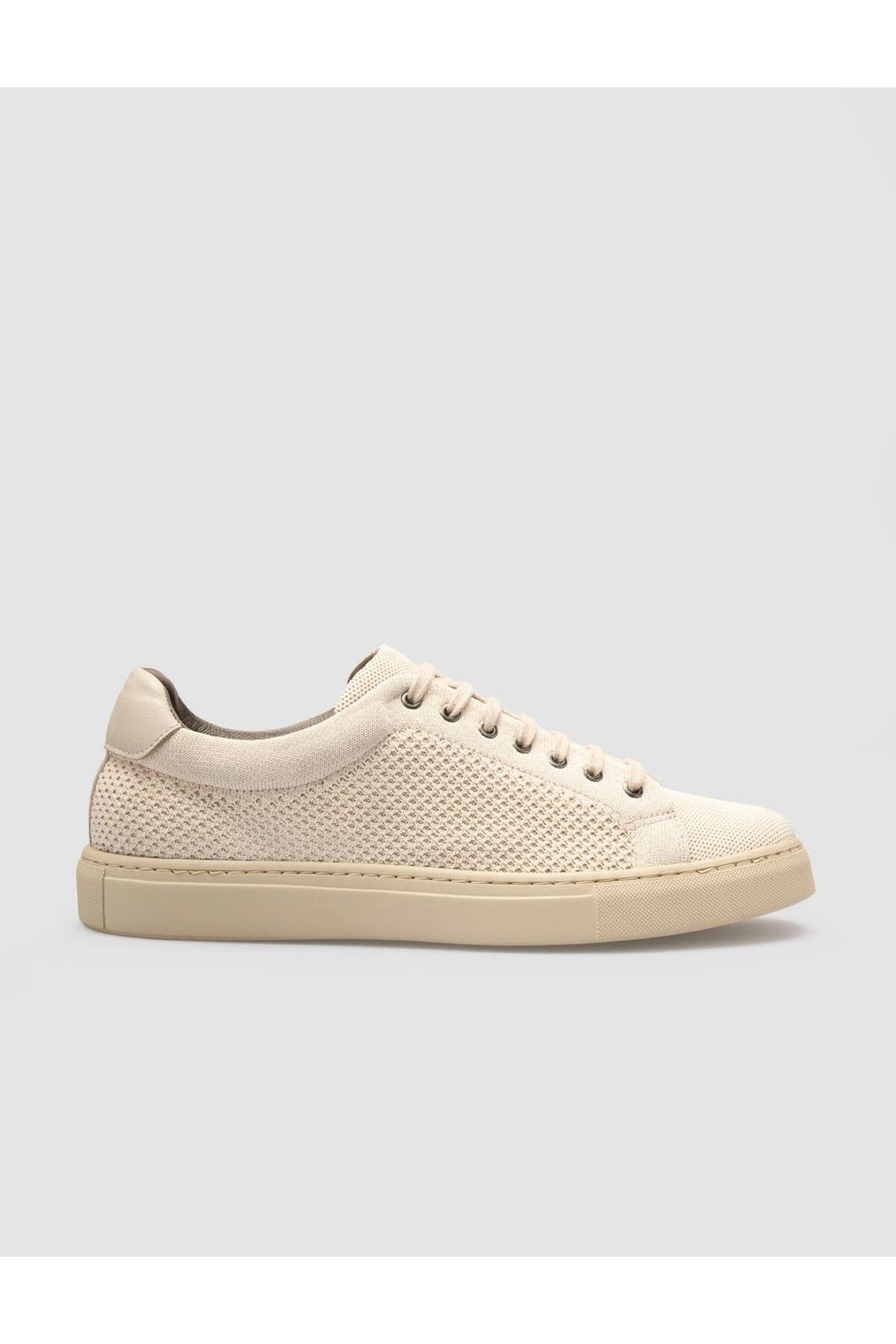 Cabani Shoes Chaussures de sport pour hommes en tricot beige avec lacets - Beige