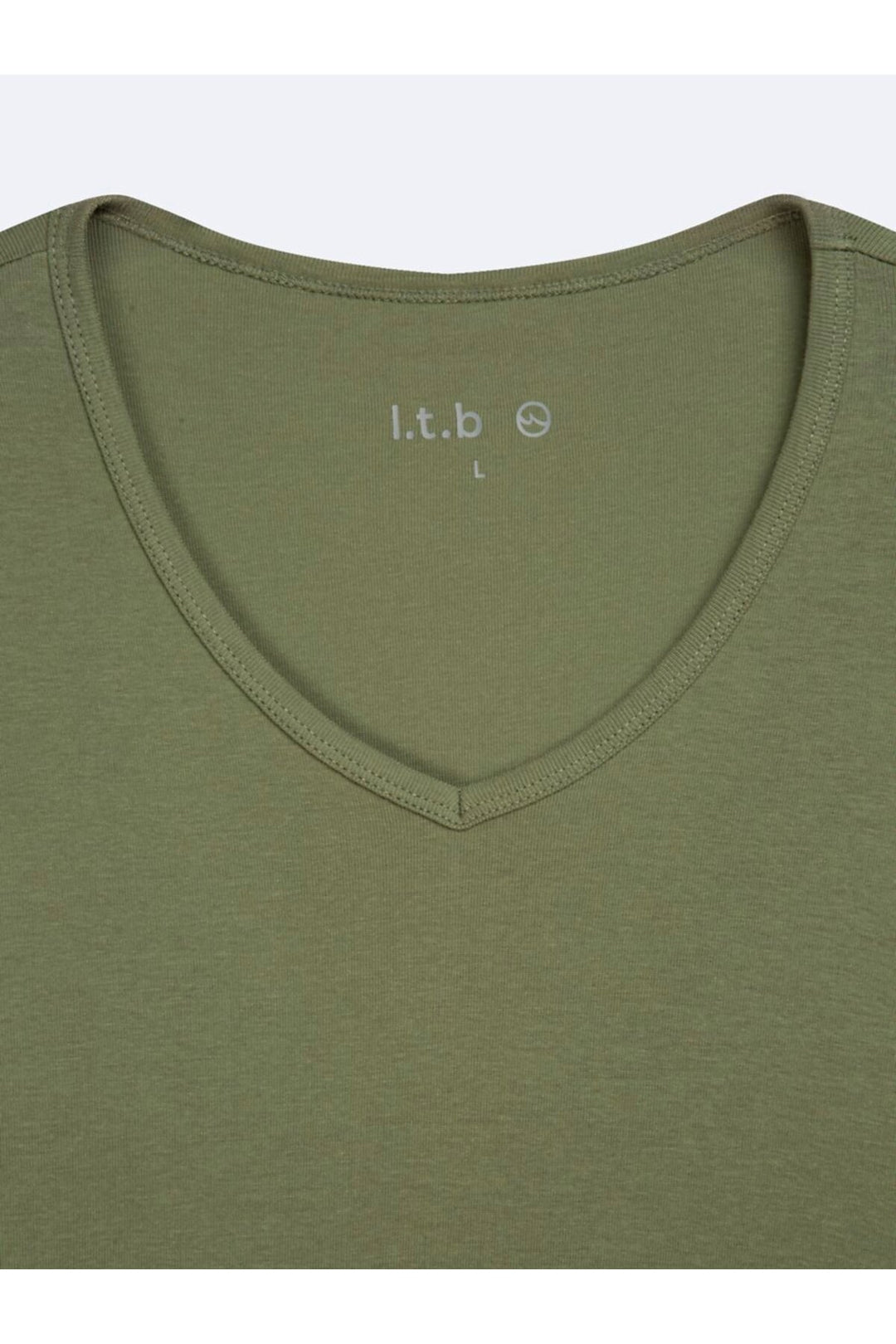 LTB T-shirt Basic Vert Col V - Vert