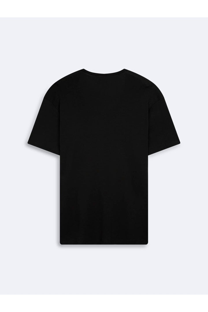 LTB T-shirt basique noir à col en V - Noir