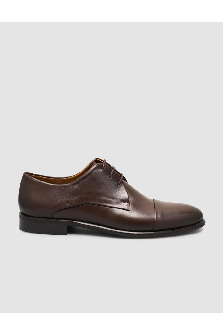 Cabani Shoes Chaussures classiques pour hommes en cuir véritable 100% marron - Marron