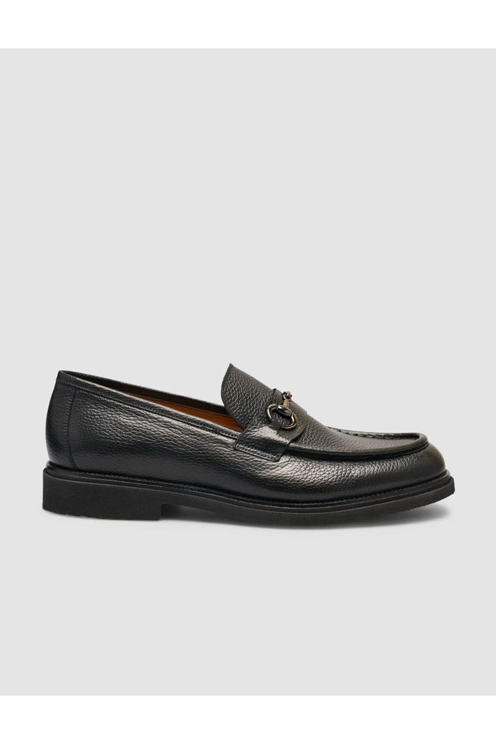 Cabani Shoes %100 Cuir véritable Noir FloterChaussures classiques pour hommes avec boucle - Noir