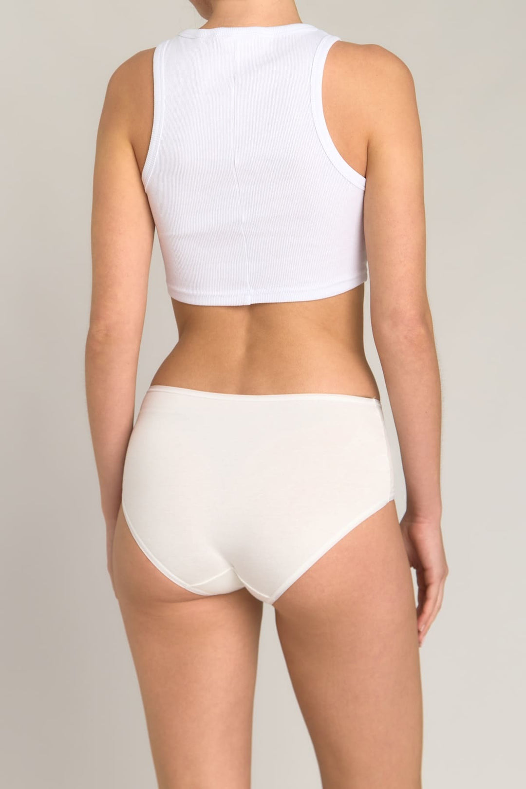 Lovely Things Culotte taille haute Doris Modal Blend - Écru