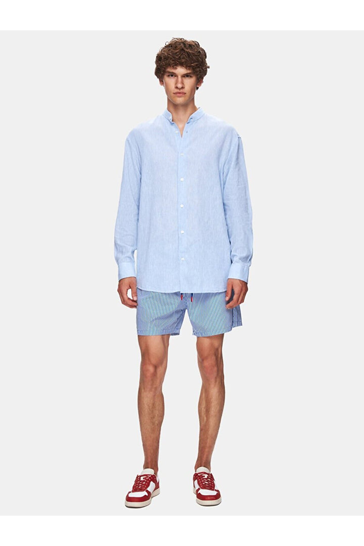 LTB Chemise bleue à manches longues Regular