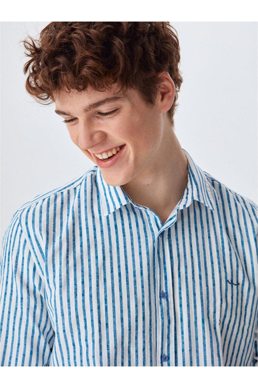 LTB Chemise crème rayée à manches longues