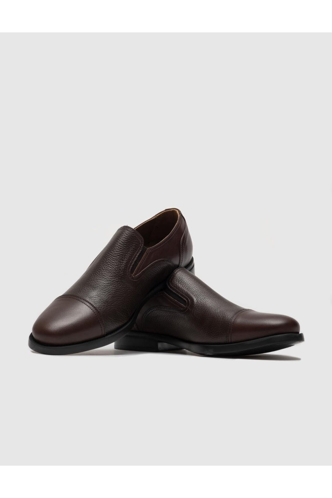 Cabani Shoes Chaussures pour hommes classiques en cuir véritable marron avec semelle Eva. - Marron