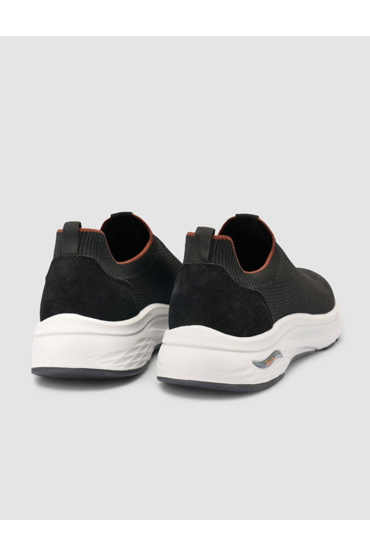 Cabani Shoes Chaussures de sport pour hommes en tricot noir - Noir
