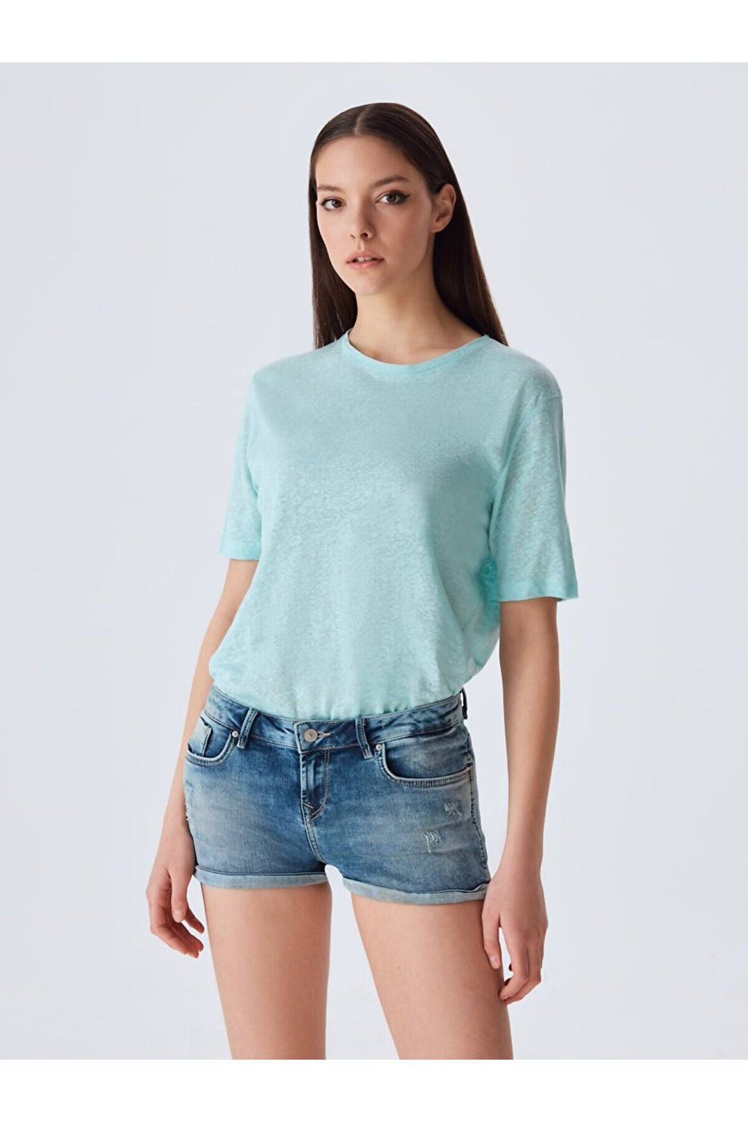 LTB Judıe Short en Jean Taille Basse - Bleu_52149