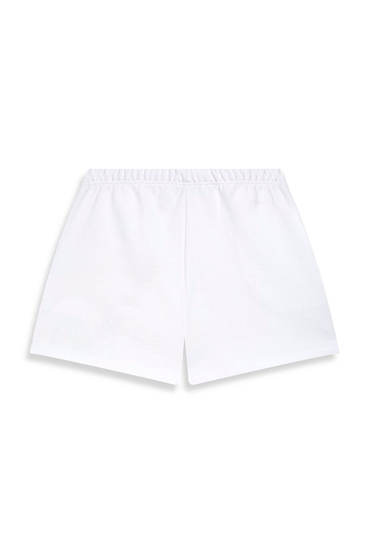 LTB Short Blanc Tricoté avec Détails La Patch - Blanc