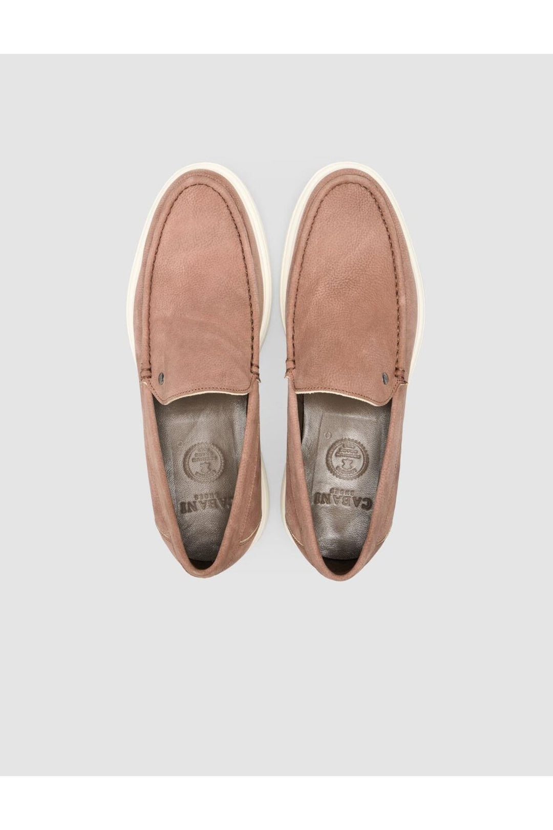 Cabani Shoes Mocassins pour hommes en nubuck tabac - Tabac