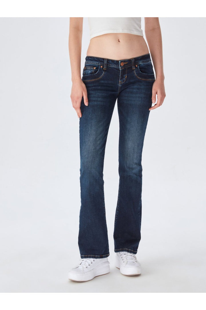 LTB Valerie Pantalon en Jean Coupe Slim Taille Basse Indigo Foncé - Indigo foncé