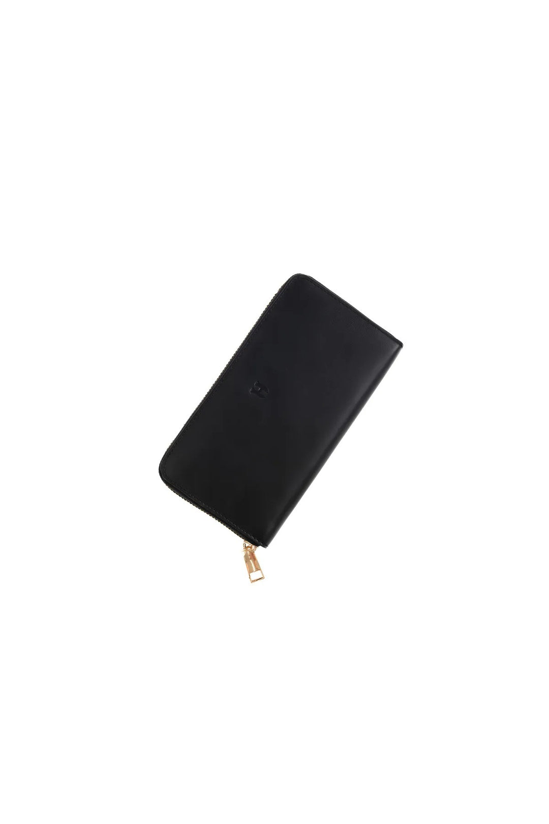 helmbrook Femme Cuir Véritable Grand Portefeuille Fermeture Éclair RFID Protégé Amelia Noir