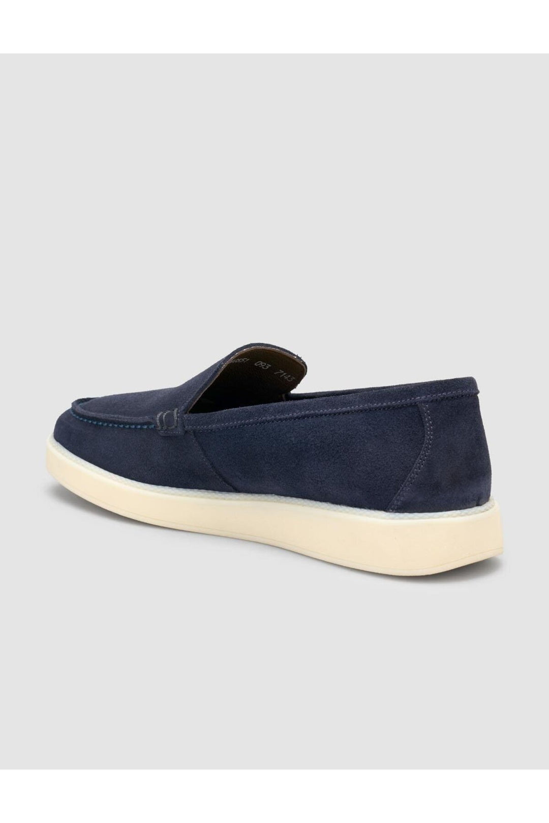 Cabani Shoes Chaussures Loafer pour hommes en Suède Bleu marine - Bleu marine