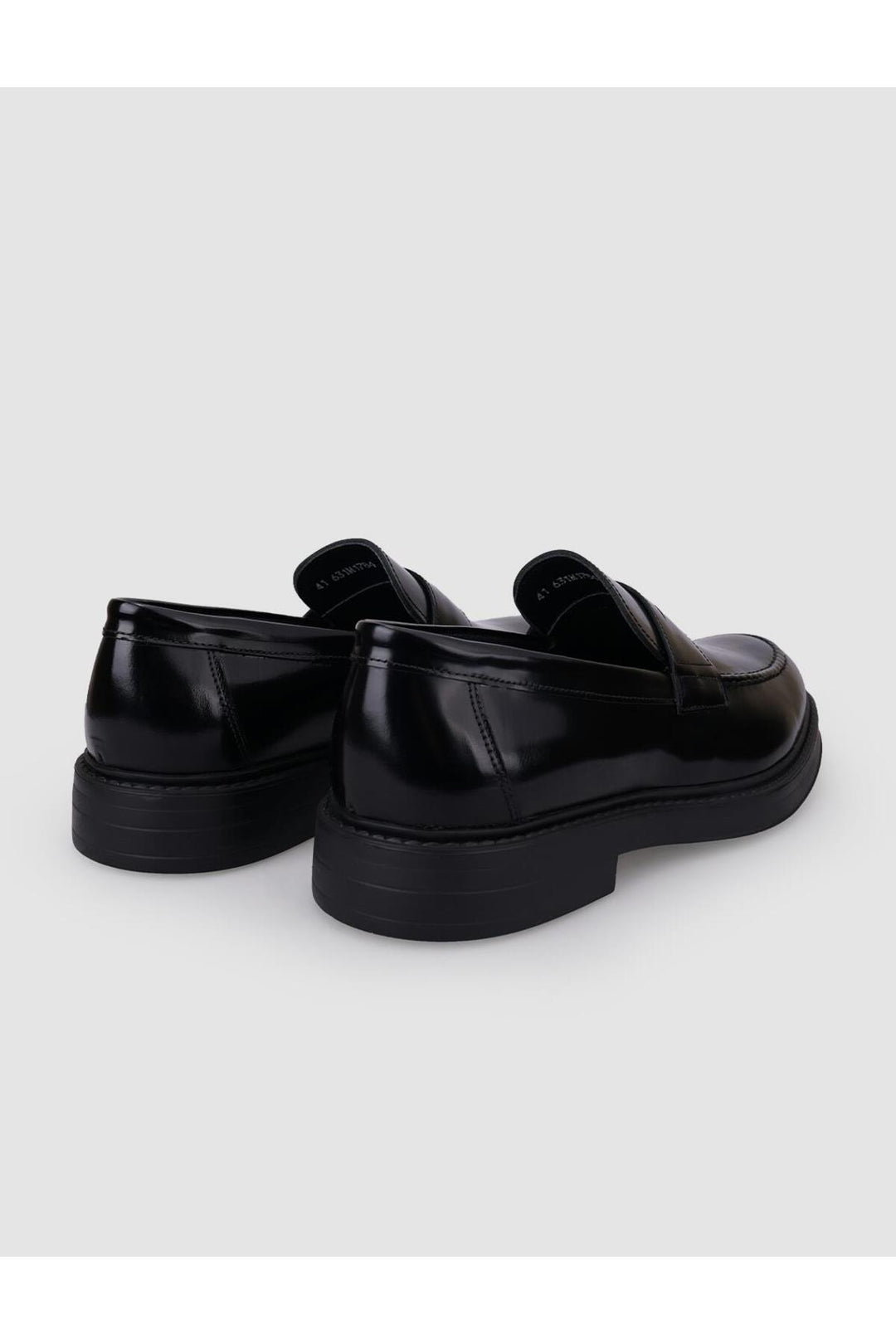 Cabani Shoes Loafer pour homme en cuir véritable noir avec détail de ceinture d'ouverture à 100% Villara. - Multicolore