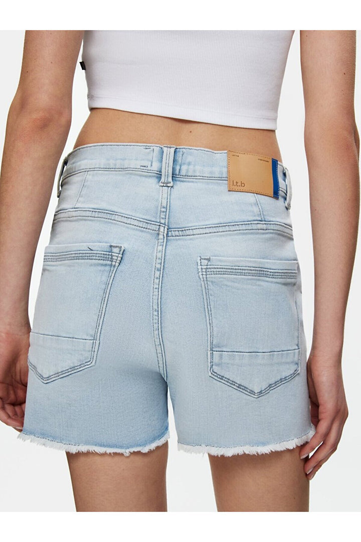 LTB Short en jean taille haute Carola