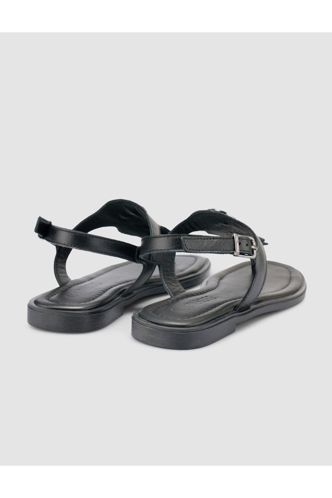 Cabani Shoes %100 Cuir véritable Sandales noires pour femmes - Multicolore