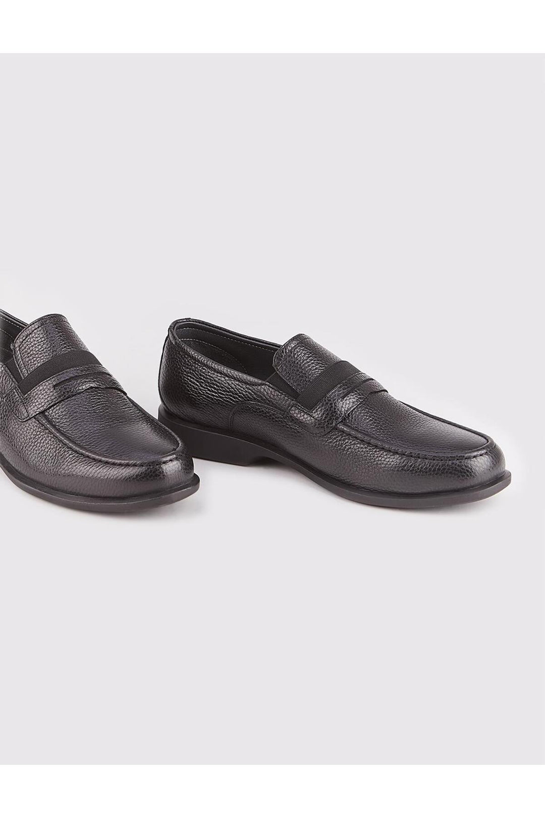 Cabani Shoes Chaussures pour hommes en cuir véritable noires - Multicolore