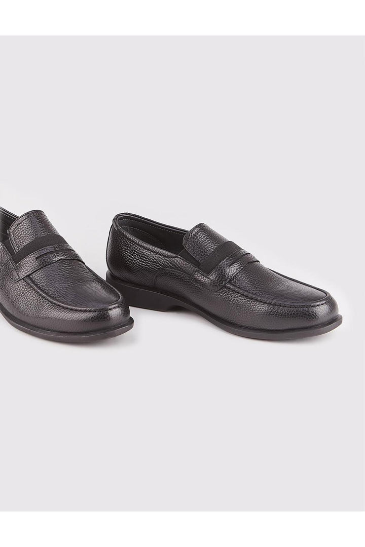 Cabani Shoes Chaussures pour hommes en cuir véritable noires - Multicolore