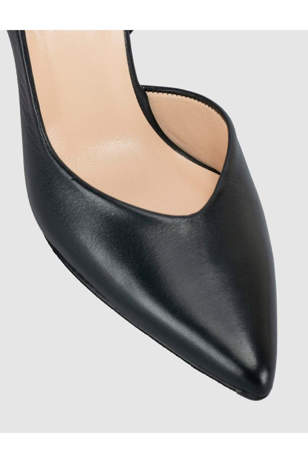 Cabani Shoes Escarpins Slingback en cuir suédé véritable pour femmes en noir - Noir