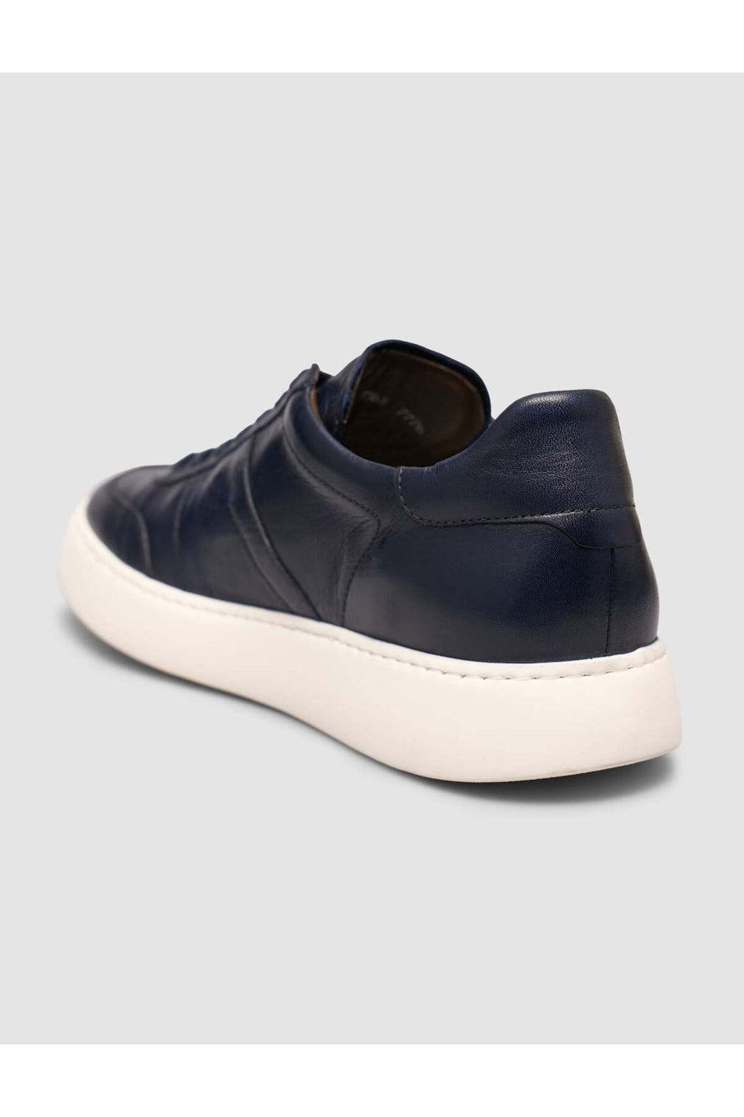 Cabani Shoes Rivavin %100 Cuir Baskets Homme à Lacets Bleu marine - Multicolore