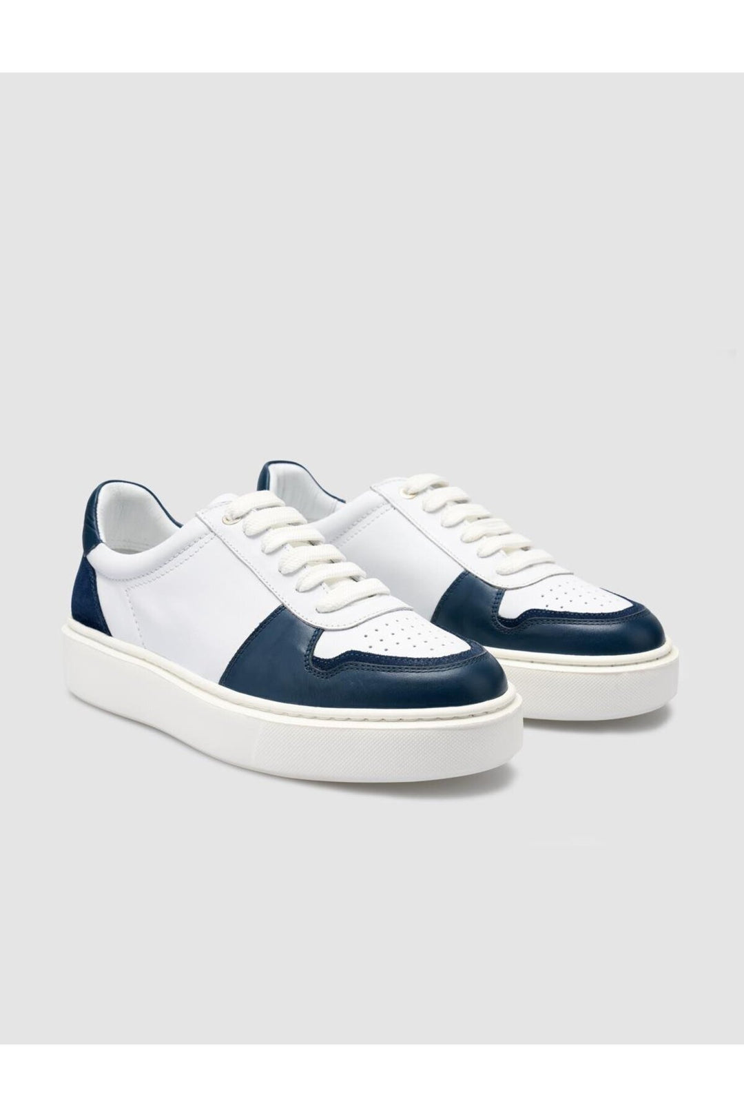 Cabani Shoes %100 Cuir Véritable Baskets Pour Hommes Blanches - Blanc