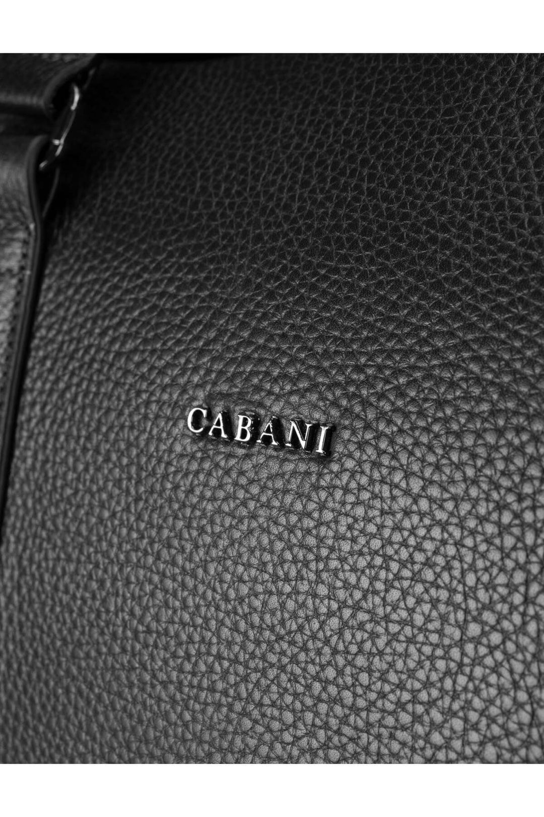 Cabani Shoes Sac en cuir véritable noir pour homme, sac à main et de voyage. - Noir