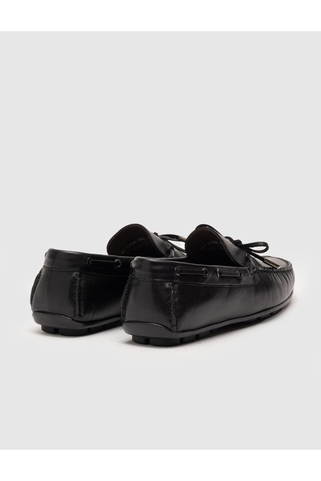 Cabani Shoes Doublure en cuir véritable noir pour homme mocassins - Noir