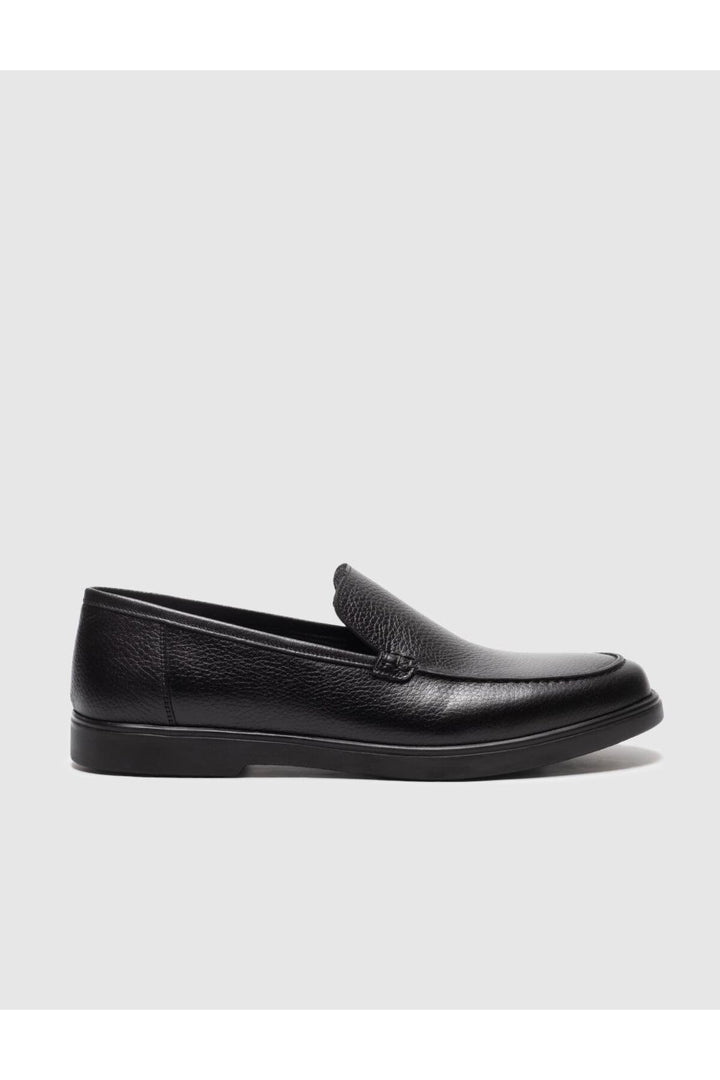 Cabani Shoes Mocassin homme en cuir véritable noir - Multicolore