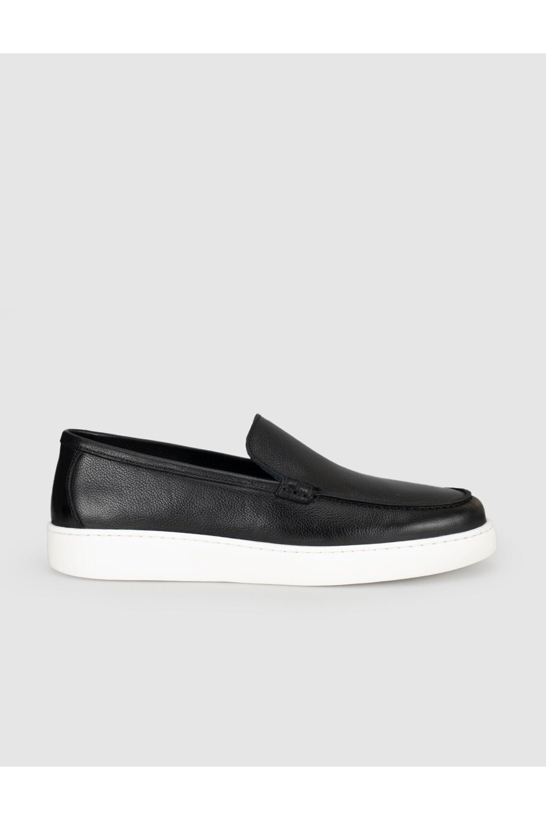 Cabani Shoes Chaussures Loafer pour hommes en cuir véritable avec semelle noire et blanche - Multicolore