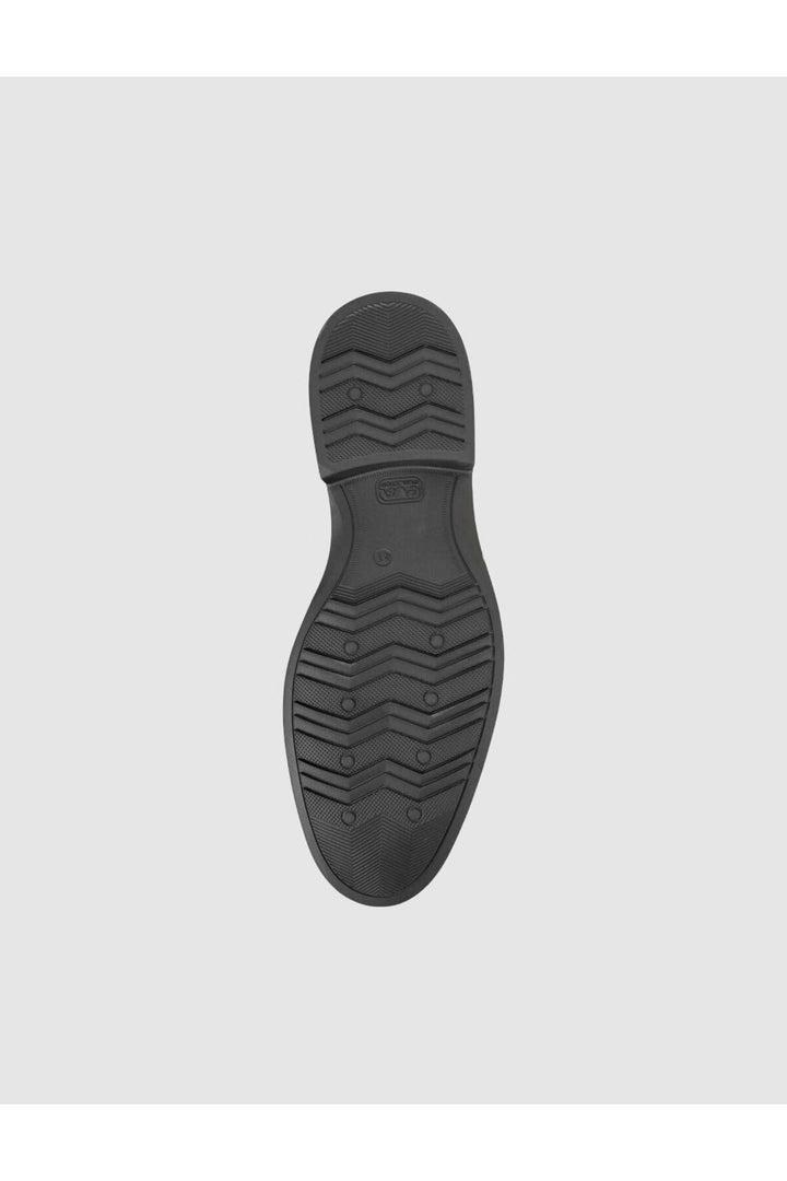 Cabani Shoes Chaussures classiques pour hommes en cuir suédé véritable marron - Multicolore