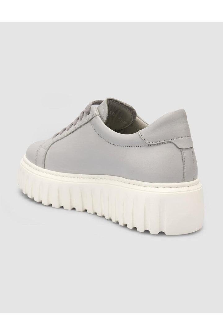 Cabani Shoes MonaMae %100 Cuir Véritable Chaussures de Sport Femme Grise - Gris