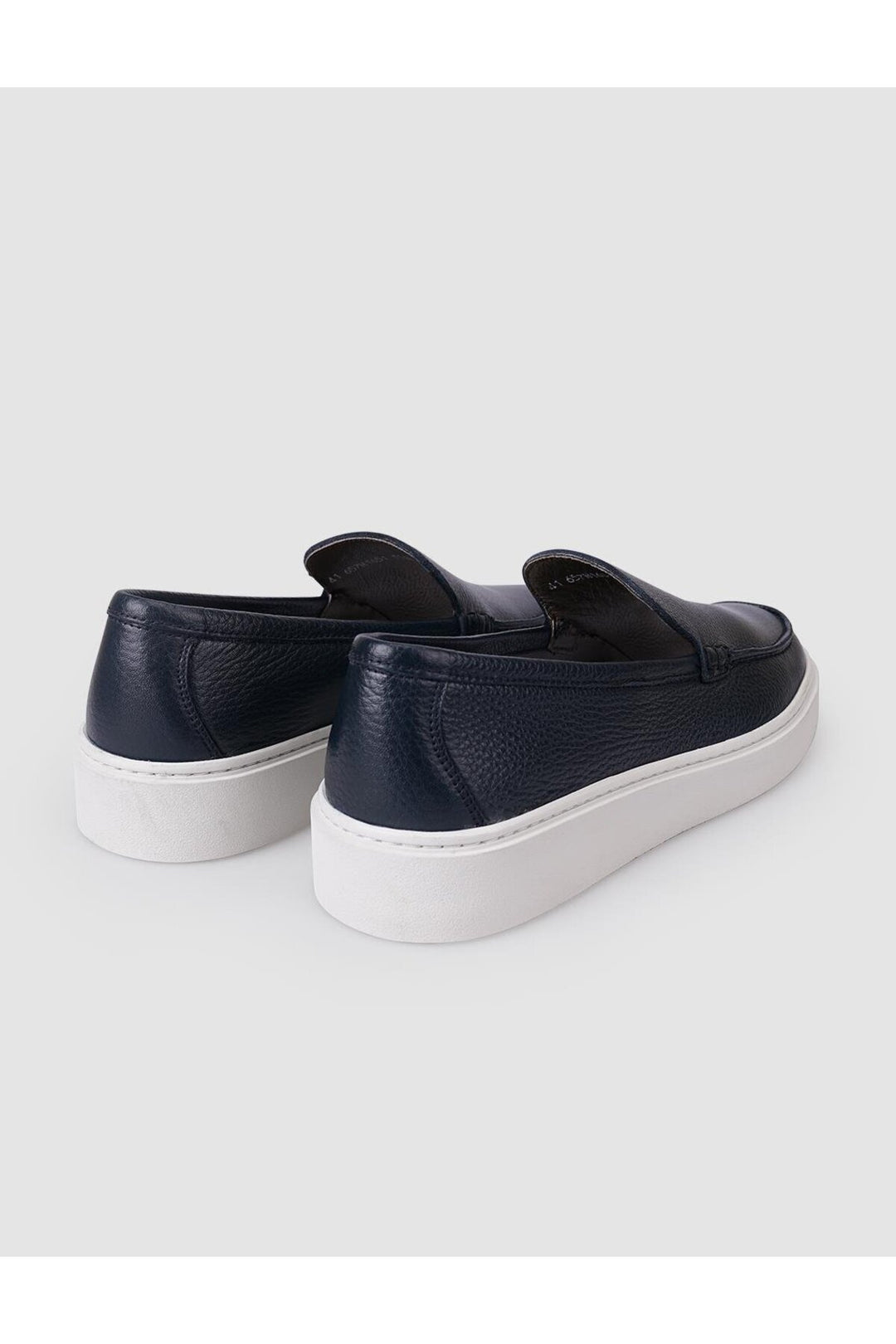 Cabani Shoes %100 Cuir véritable Chaussures Loafers pour hommes Bleu marine - Bleu marine