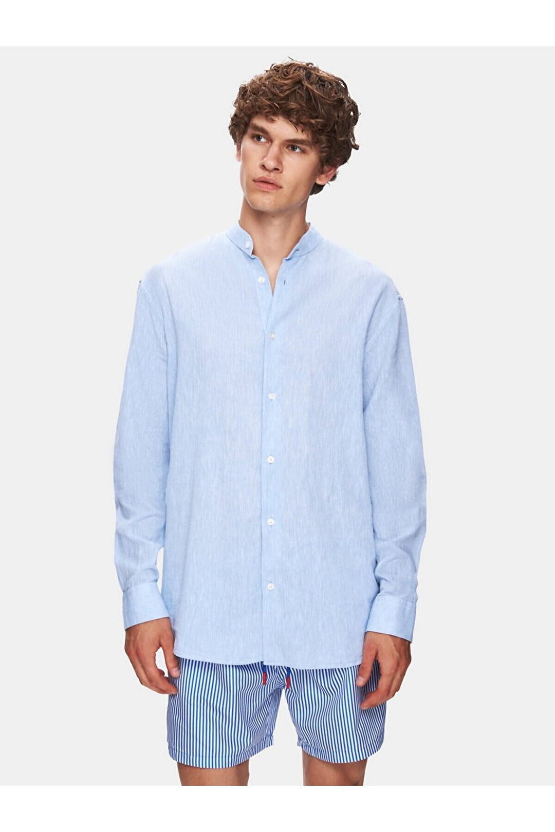 LTB Chemise bleue à manches longues Regular