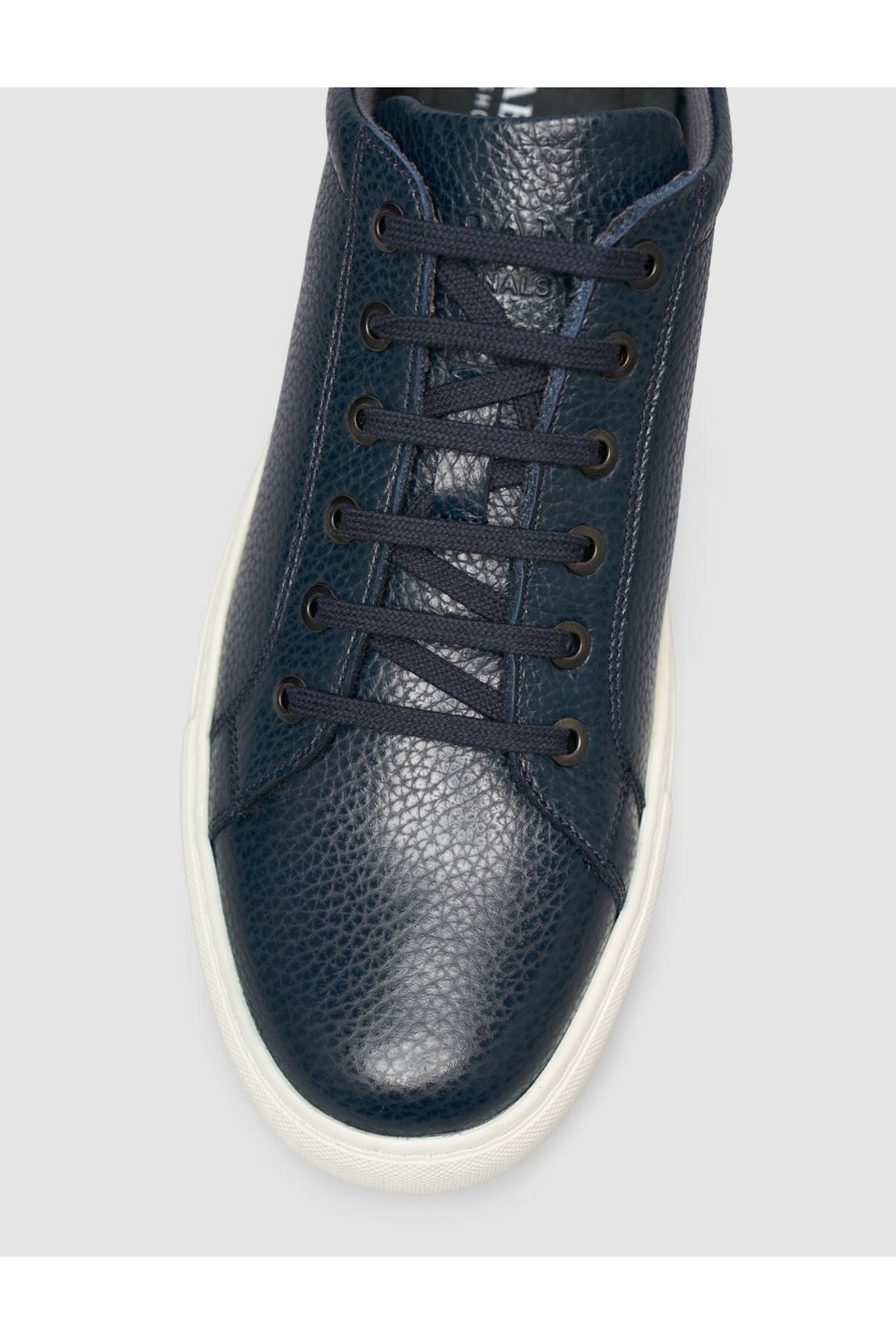 Cabani Shoes %100 Cuir véritable Baskets pour hommes à lacets Bleu marine - Bleu marine