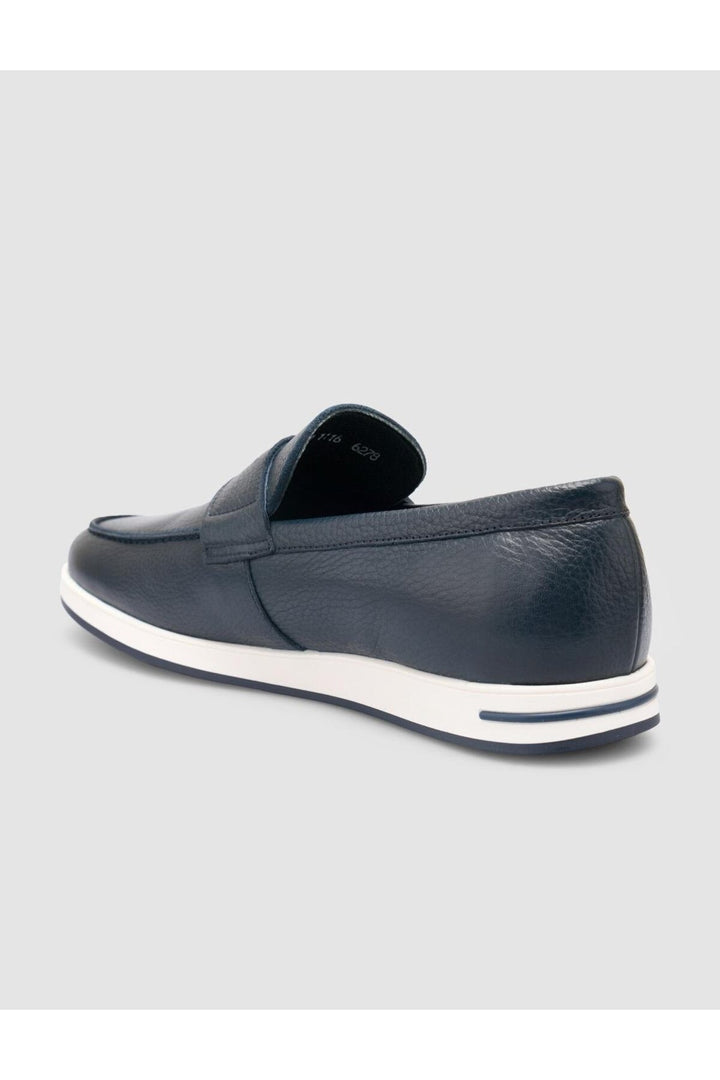 Cabani Shoes %100 Cuir véritable Chaussures décontractées pour hommes Bleu marine - Bleu marine