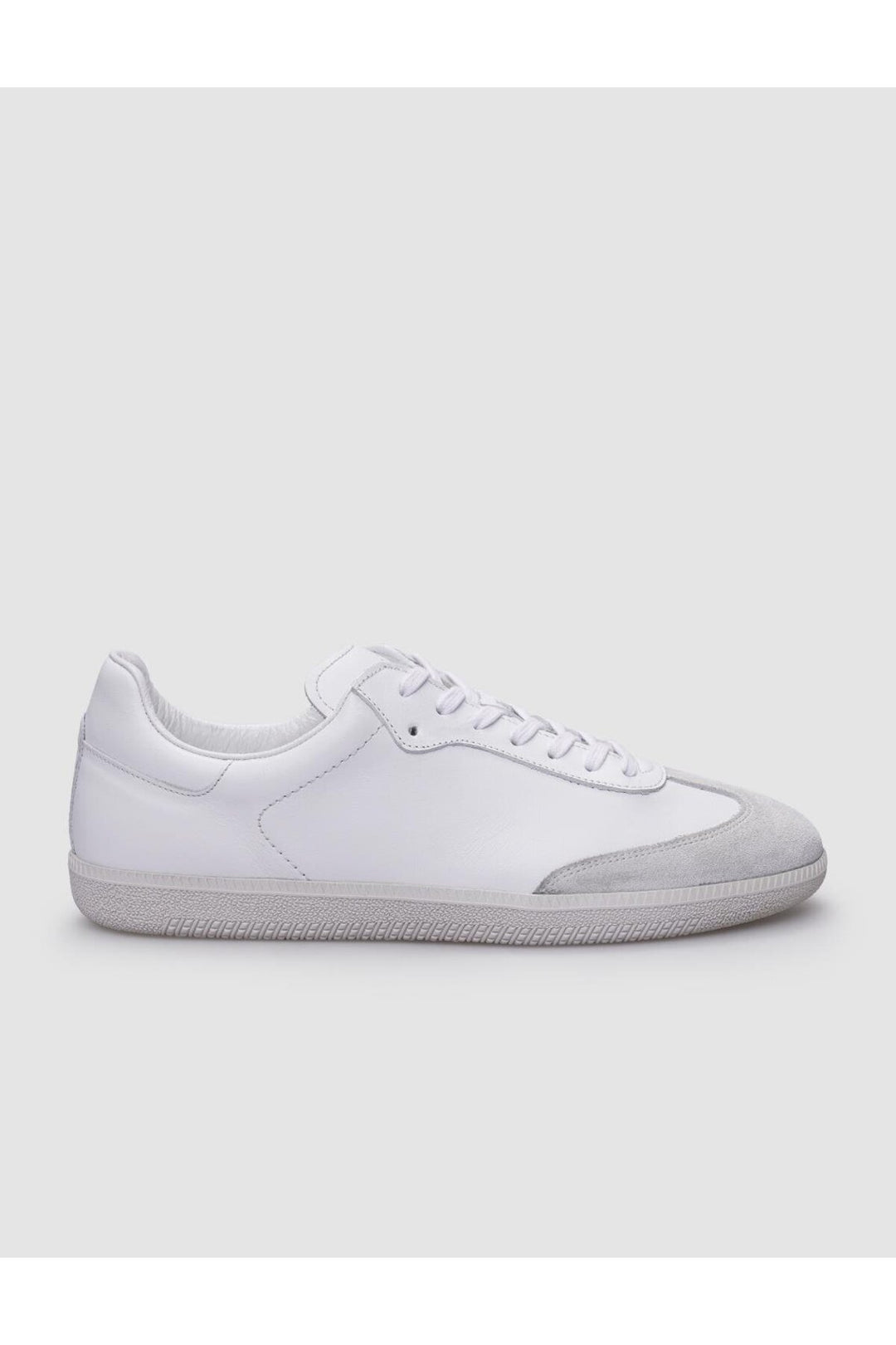 Cabani Shoes %100 Cuir véritable Baskets blanches à lacets pour hommes - Blanc