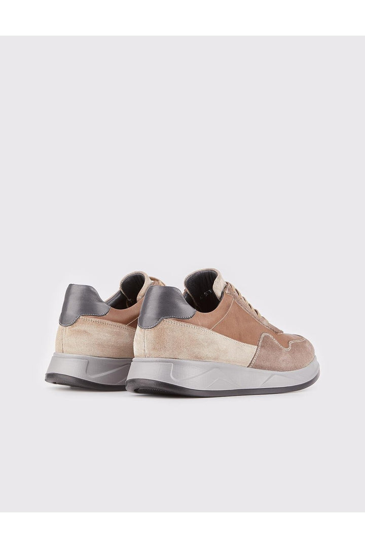 Cabani Shoes Chaussures pour hommes en cuir véritable marron à lacets - Multicolore