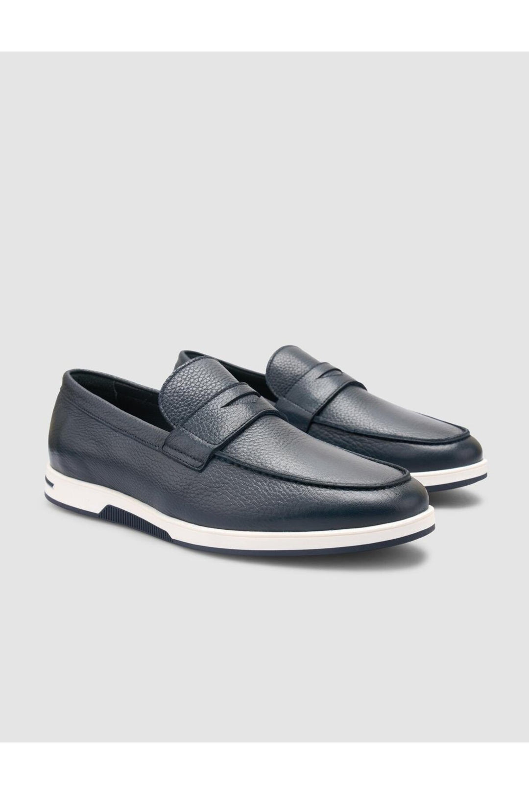 Cabani Shoes %100 Cuir véritable Chaussures décontractées pour hommes Bleu marine - Bleu marine