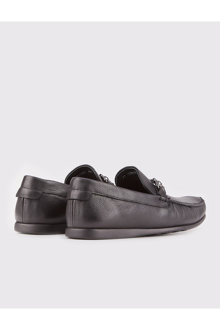 Cabani Shoes Mocassin homme en cuir véritable noir - Noir
