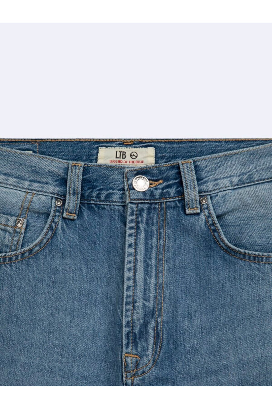 LTB Pantalon Jean Indigo Mid Vanetta Zippé - Bleu
