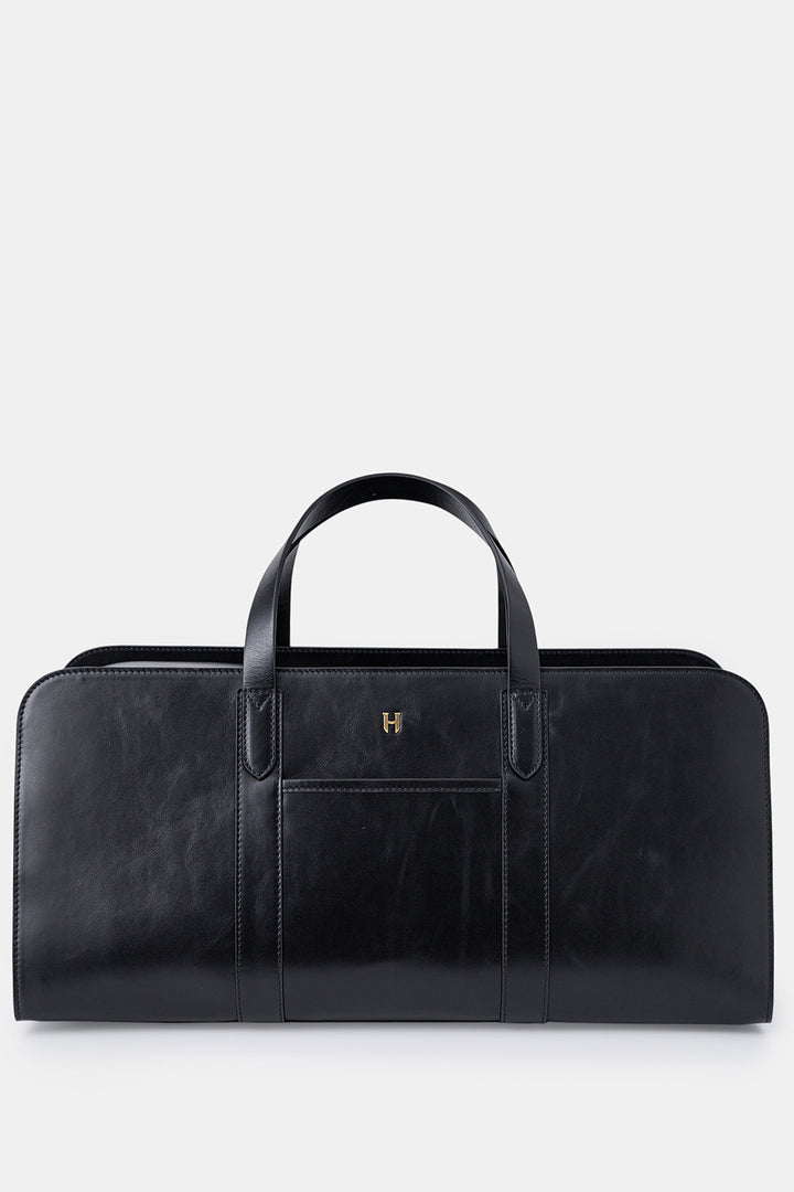 Helmbrook Sac de voyage unisexe en cuir véritable Leonard avec sangle