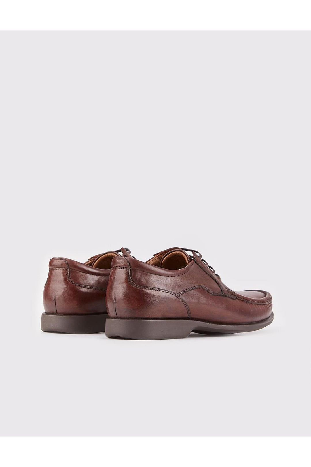 Cabani Shoes Chaussures de ville pour hommes en cuir véritable marron à lacets - Marron