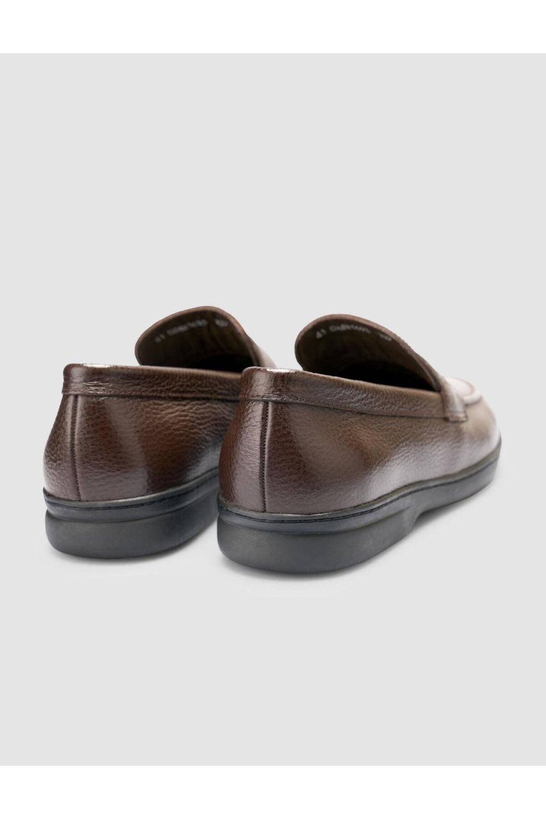 Cabani Shoes Atria 100% Cuir Véritable Mocassins Hommes Marron Foncé Uni - Marron foncé